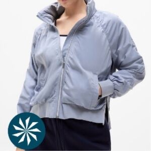 Athleta Blue Star Jetset Bomber Jacket